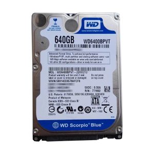 640GB SATA Western Digital WD6400BPVT Fast 2.5" HDD Windows,Linux,Laptop