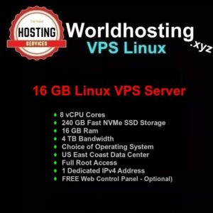 ✅ VPS 240GB NVMe SSD 16GB RAM 8 Core ROOT Access $9.99/mo ✅